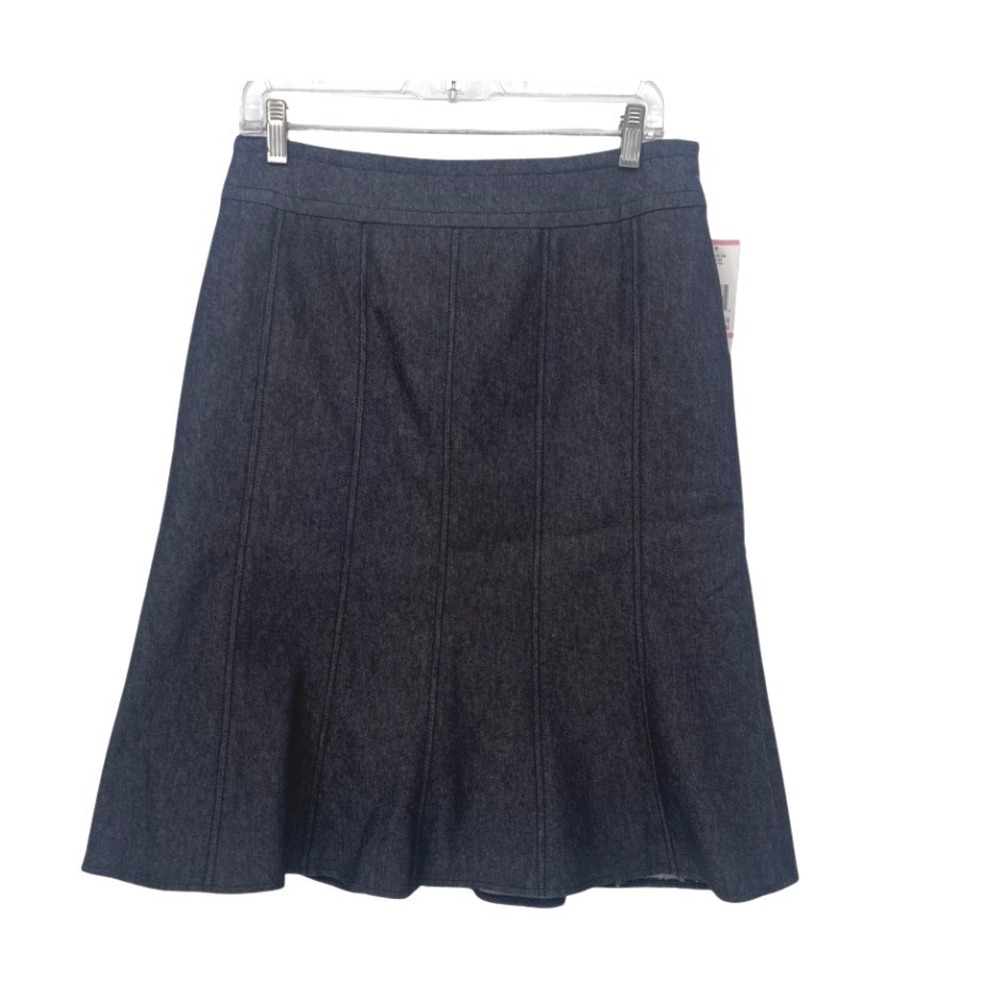 Kasper NWT Godet Skirt Catalina Seamed Neutral‎ Dressy Minimalist Core Size 10P